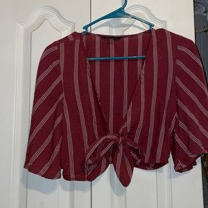 American Eagle Front Tied Crop Top